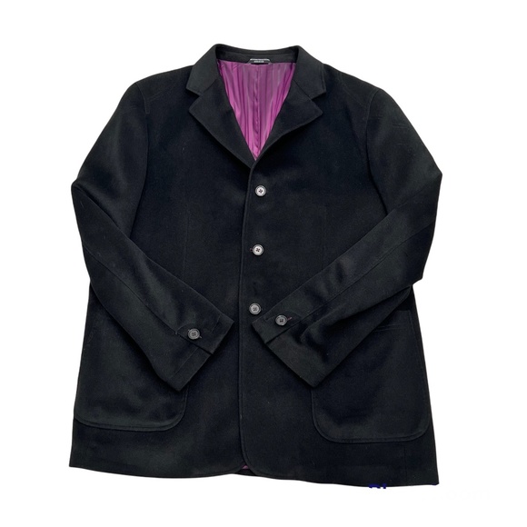 REPORT COLLECTION 3 BUTTON VELOUR BLACK BLAZER - Picture 1 of 16
